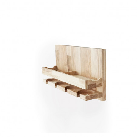 Wine Bottle and Cup Holder/Shelf (Light)
