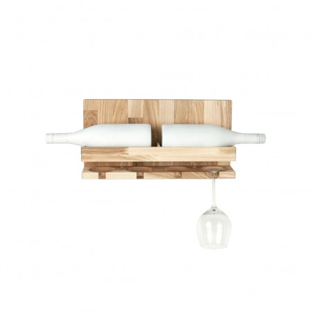 Wine Bottle and Cup Holder/Shelf (Light)