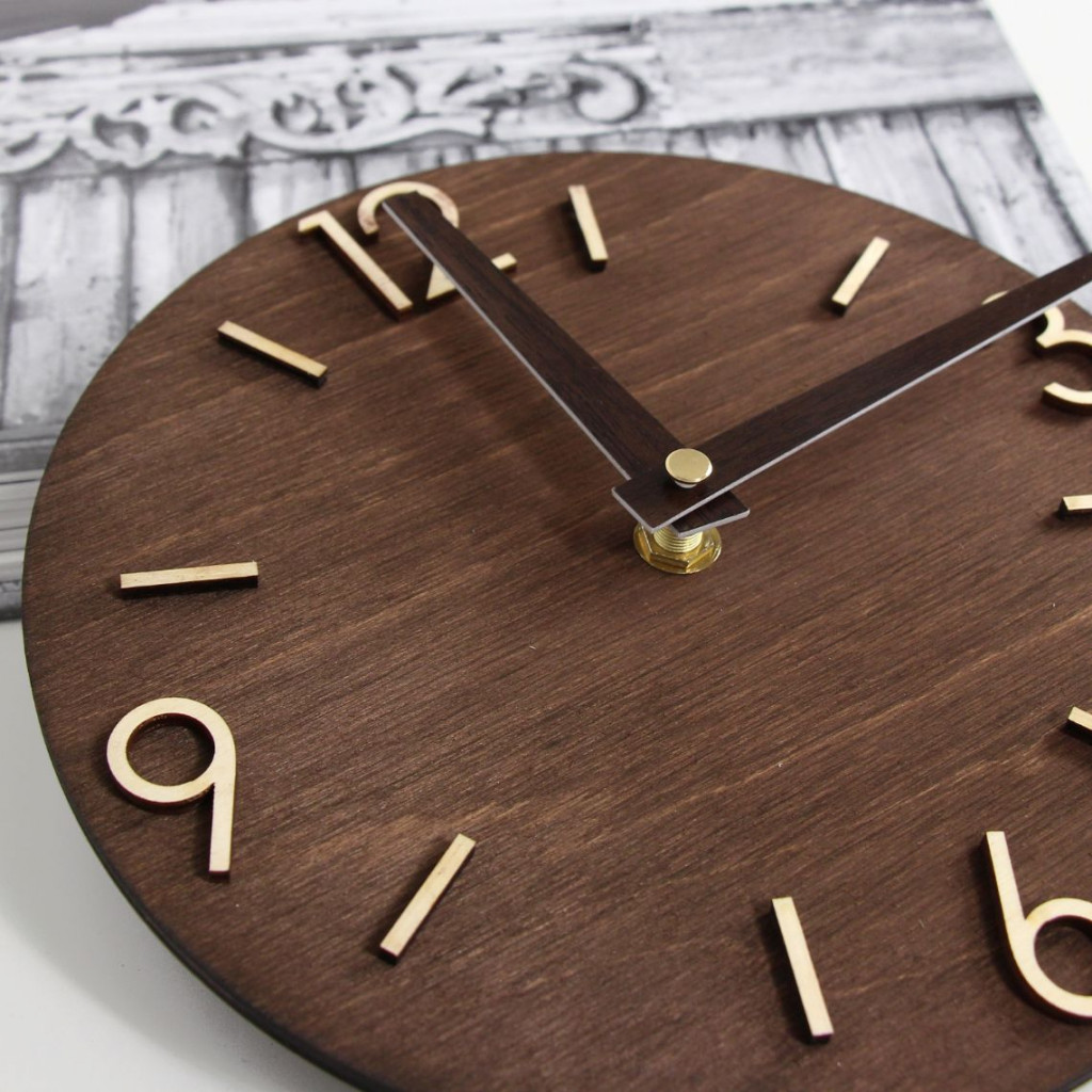 Round Wooden Clock Round Wooden Clock