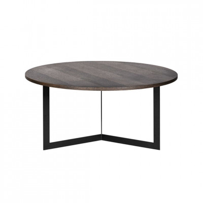 Round coffee table MANU | Dark