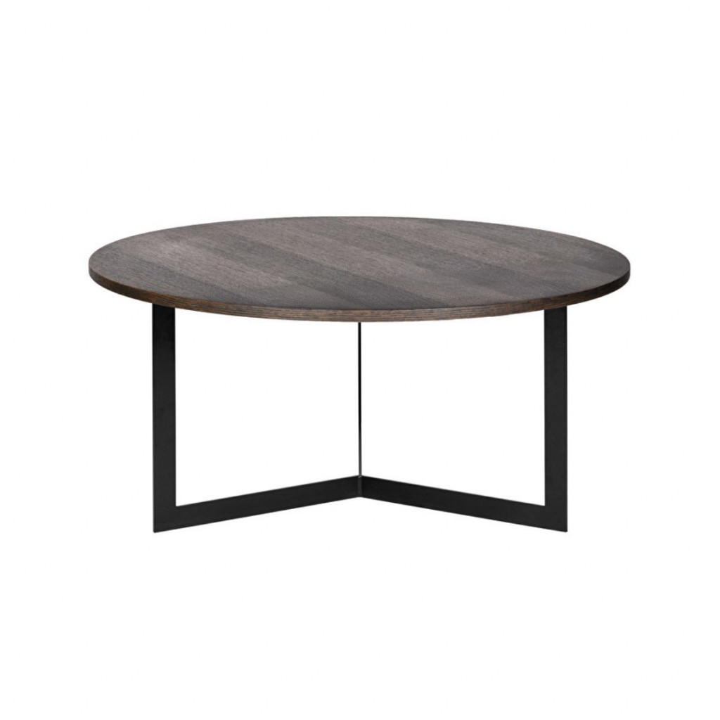 Round coffee table MANU | Dark Round coffee table MANU | Dark