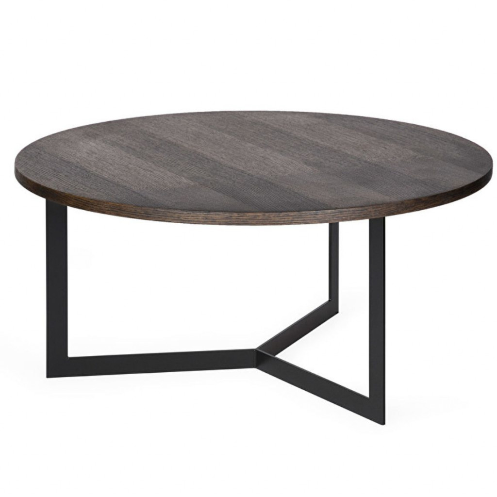 Round coffee table MANU | Dark Round coffee table MANU | Dark
