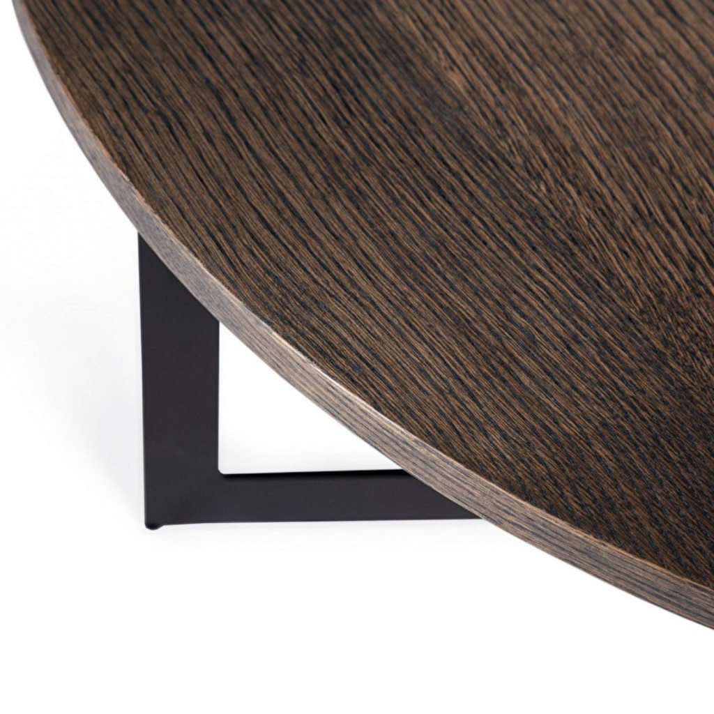 Round coffee table MANU | Dark Round coffee table MANU | Dark