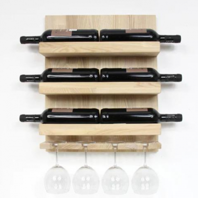 Bright Wine Bottle Shelf