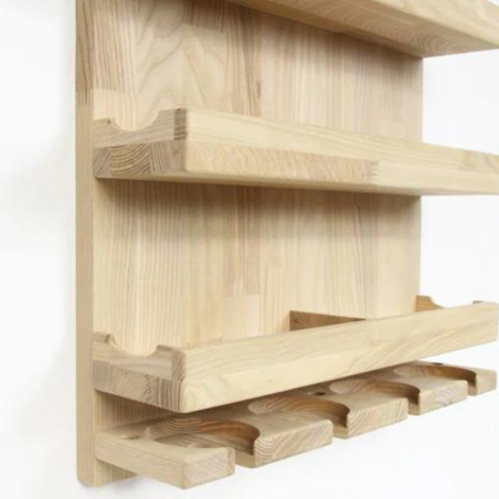 Bright Wine Bottle Shelf