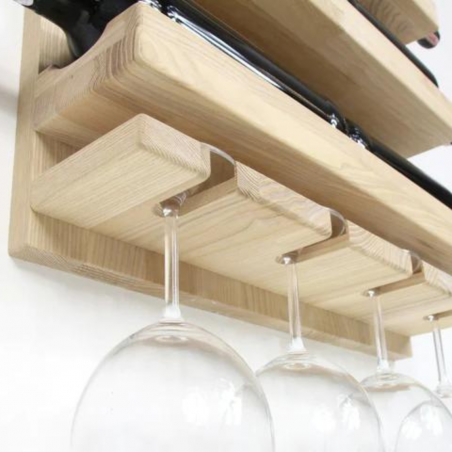 Bright Wine Bottle Shelf