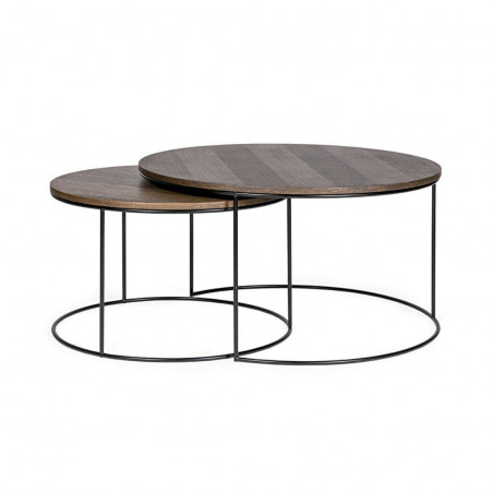 Round coffee table Round | Stained oak