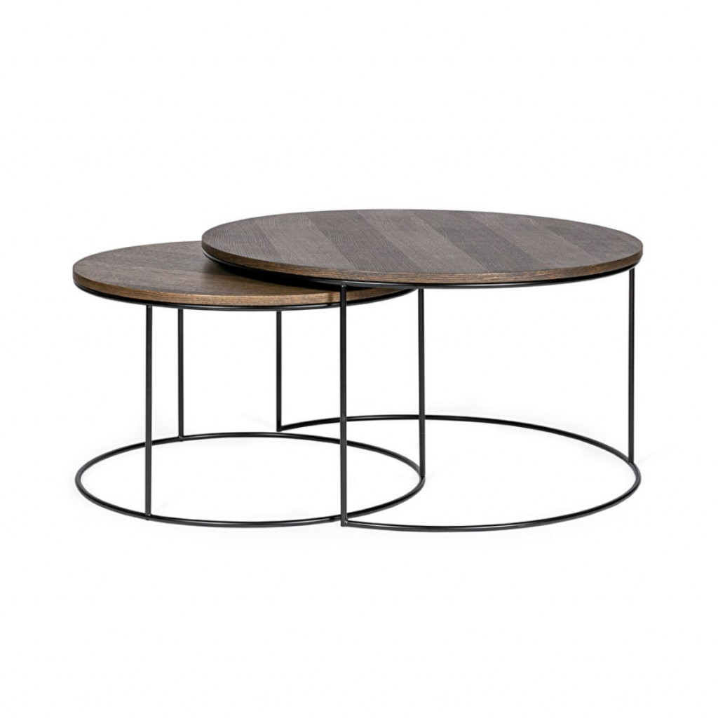 Round coffee table Round | Stained oak Round coffee table Round | Stained oak