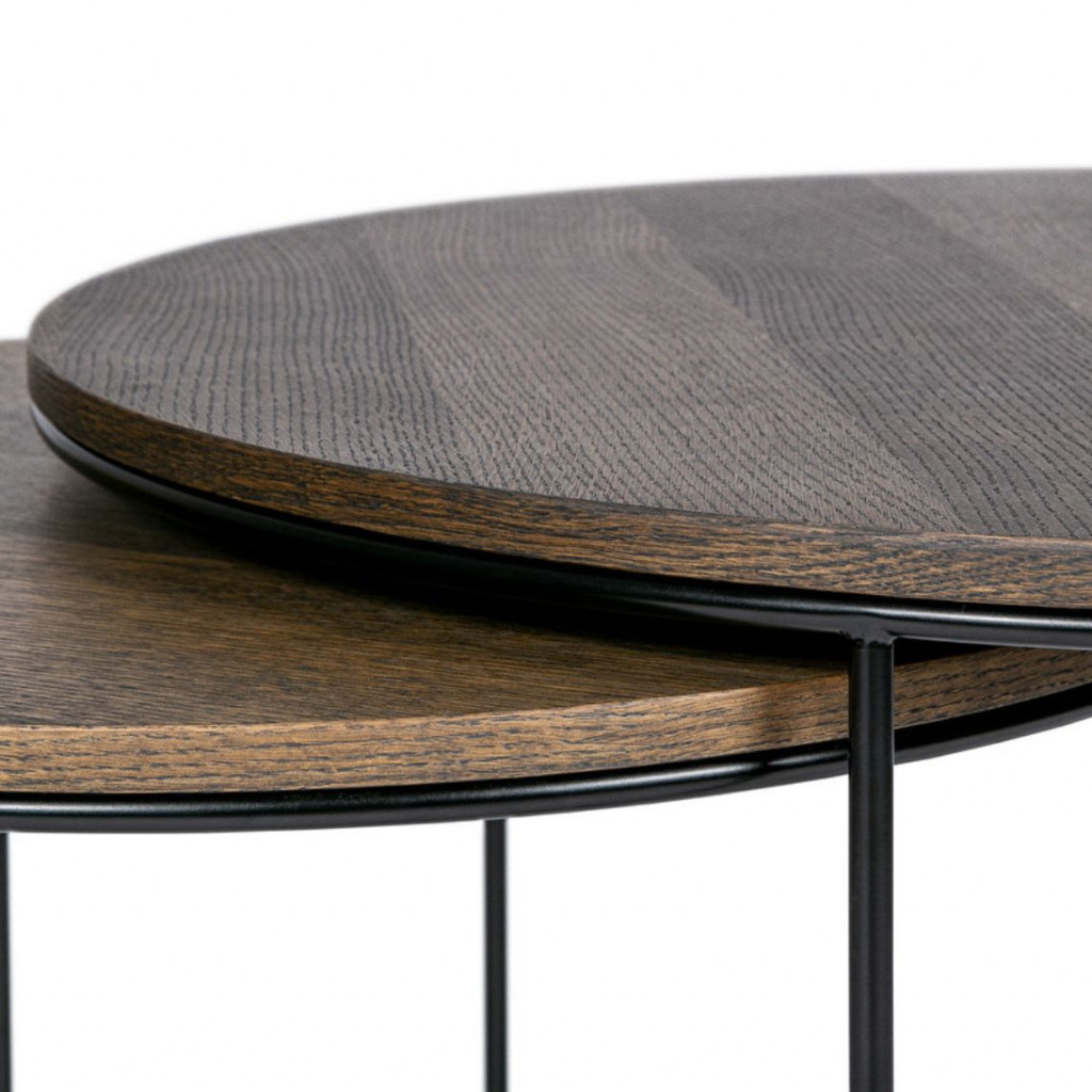 Round coffee table Round | Stained oak Round coffee table Round | Stained oak