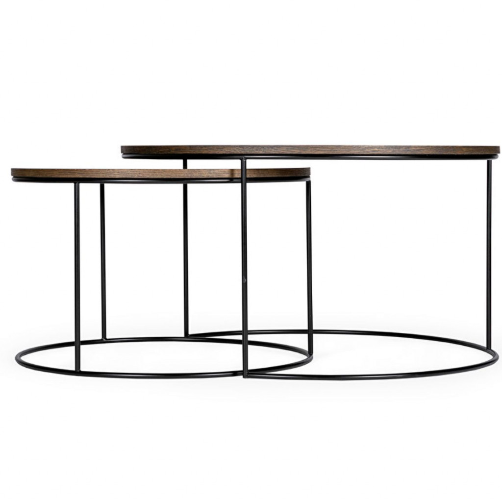 Round coffee table Round | Stained oak Round coffee table Round | Stained oak