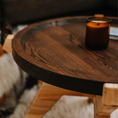 Tamsus Medinis Kavos Staliukas | stalai | NMF Home