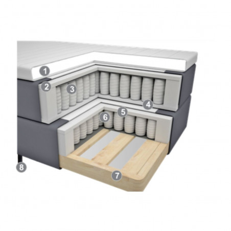 Bed with mattress ARO