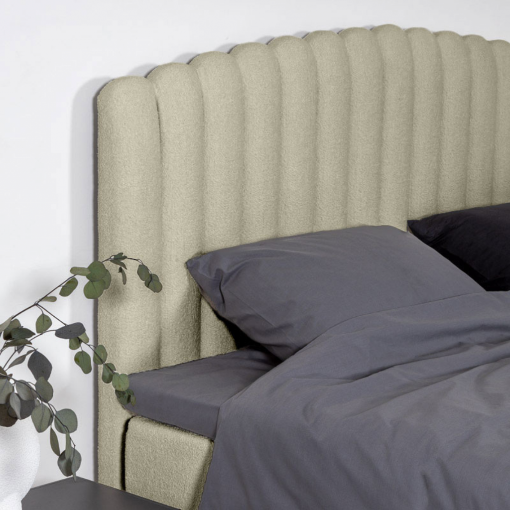 Bed with mattress Bolero | Beige