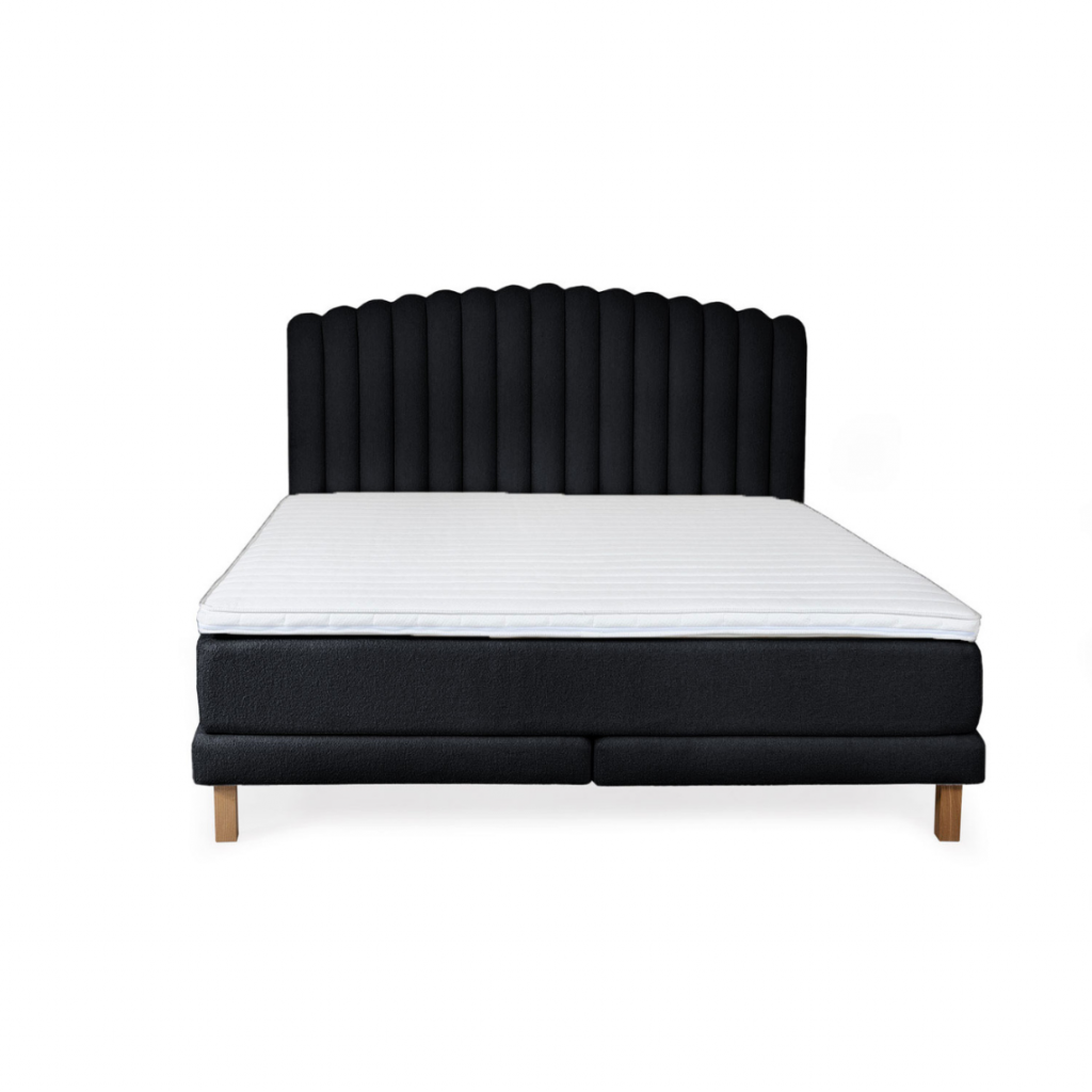 Bed with mattress Bolero | Black Bed with mattress Bolero | Black