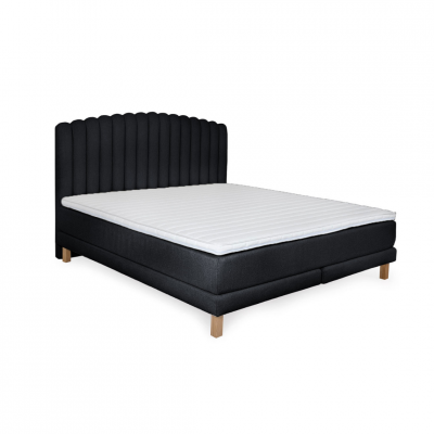 Bed with mattress Bolero | Black