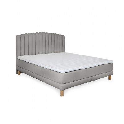 Bed with mattress Bolero | Light grey
