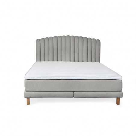 Bed with mattress Bolero | Light grey