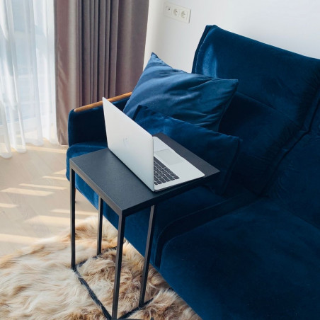 Side table for sofa FOREST | Black oak