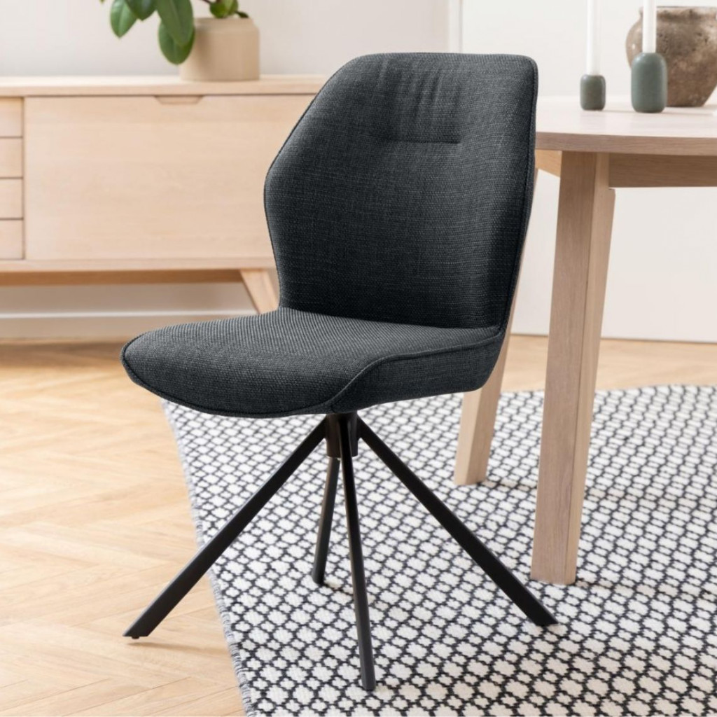 Kėdė Aura | Tamsiai pilka | valgomojo-kedes | NMF Home