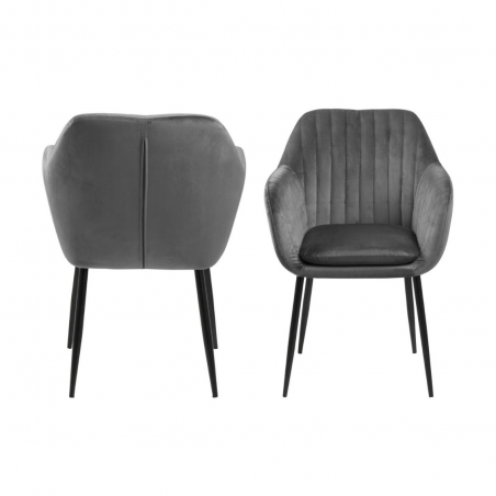 Kėdė Emilia | Tamsiai pilka | valgomojo-kedes | NMF Home