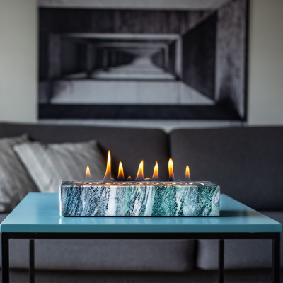 Bio fire pit STONO | Turquoise