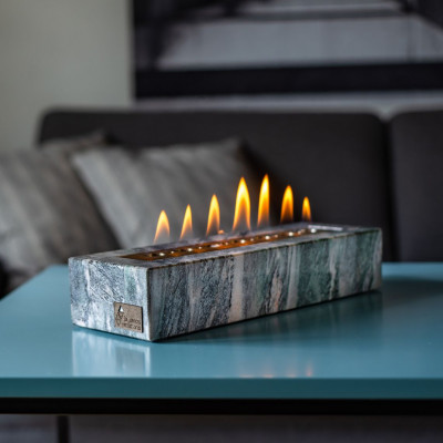 Bio fire pit STONO | Turquoise