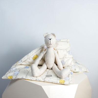 Baby pillow birds | Yellow