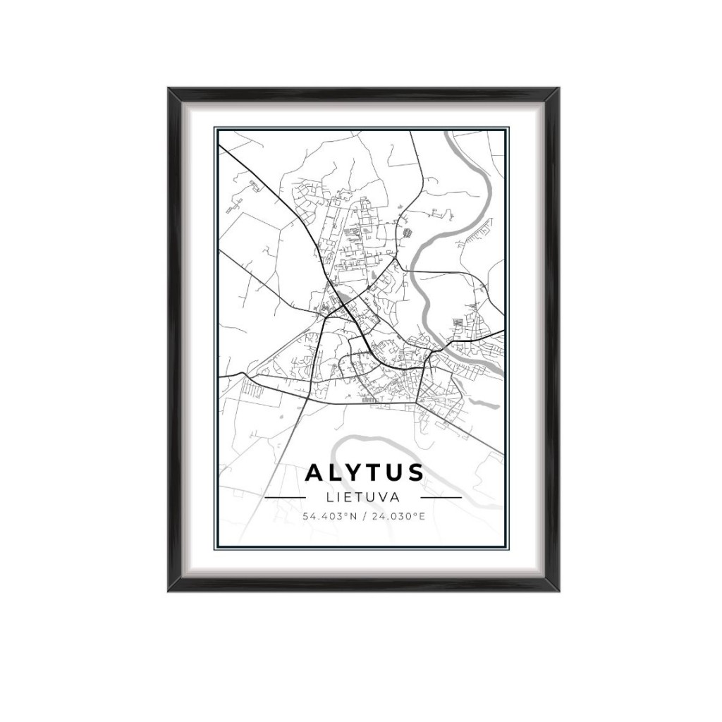City map Alytus City map Alytus