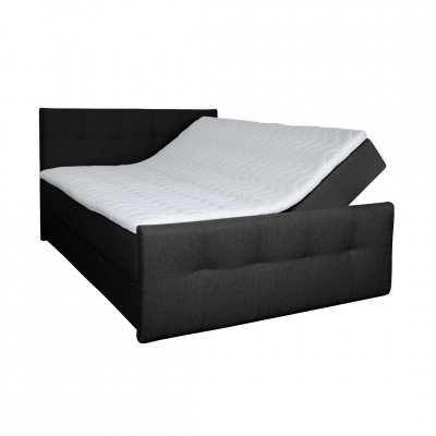 Bed with mattress Tobago | Black