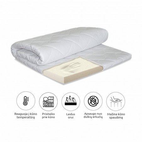 Memory mattress pad