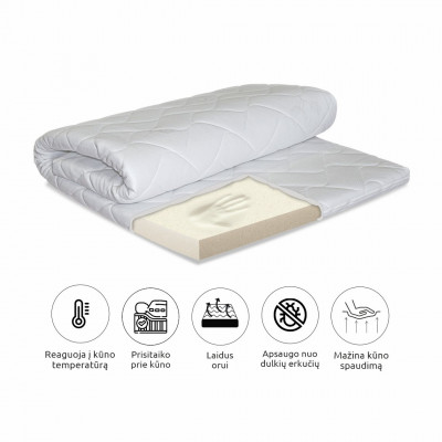 Memory mattress pad