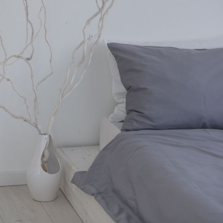 Satin bedding set | Light gray