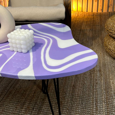 Kavos staliukas “Purple Waves” | stalai | NMF Home