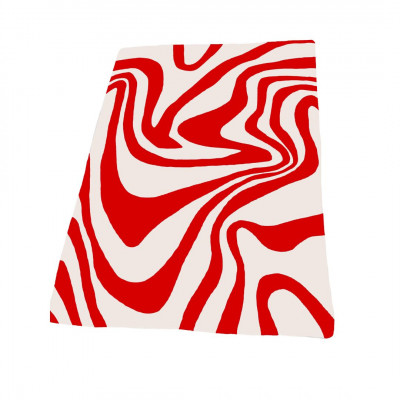 Estetiškas kilimas Beige Waves | Raudonas | kilimai | NMF Home