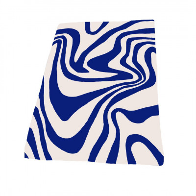 Estetiškas kilimas Beige Waves | Mėlynas | kilimai | NMF Home