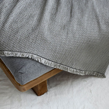 Plaid Free Stone | Cold gray