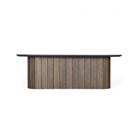 Revolve long coffee table | Dark oak