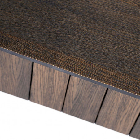 Revolve long coffee table | Dark oak