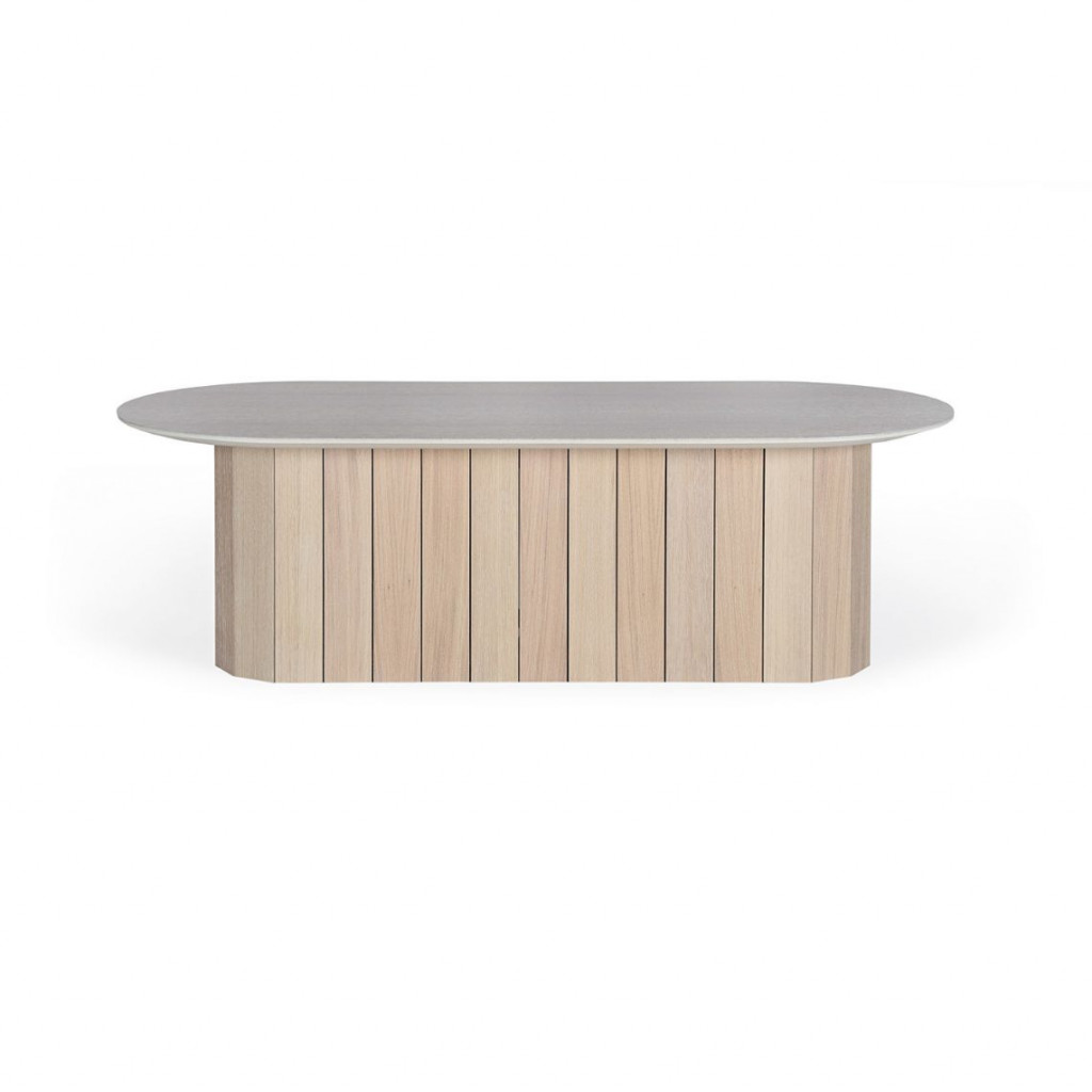 Revolve long coffee table | Bleached oak Revolve long coffee table | Bleached oak