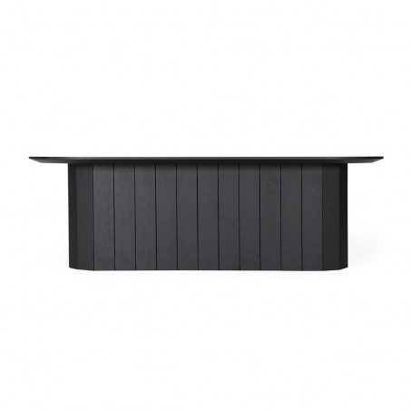 Revolve long coffee table | Black oak