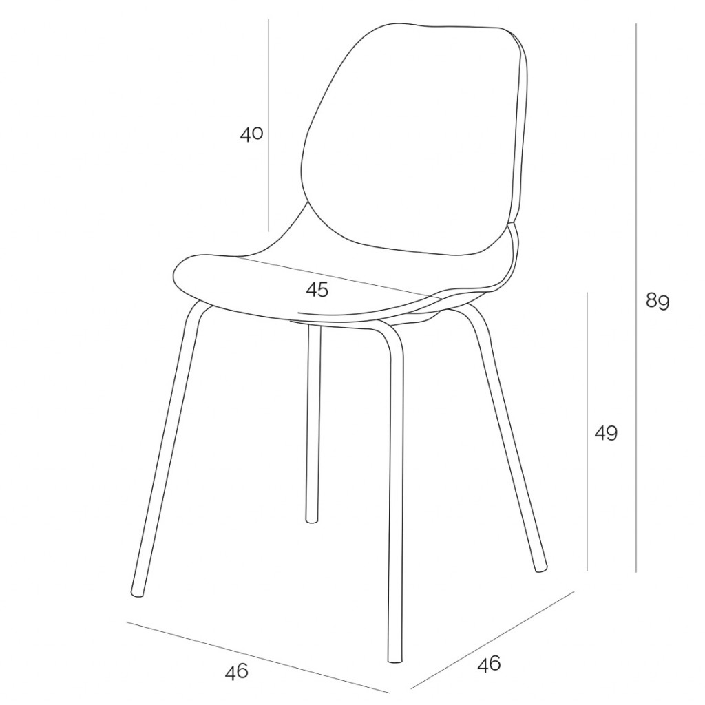 Kėdė Layer Pilka | valgomojo-kedes | NMF Home