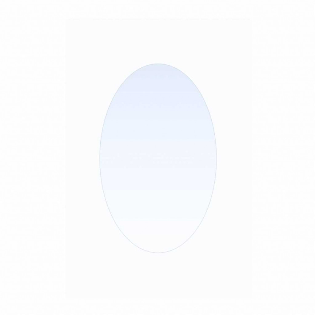 Ovalus, modernaus stiliaus veidrodis