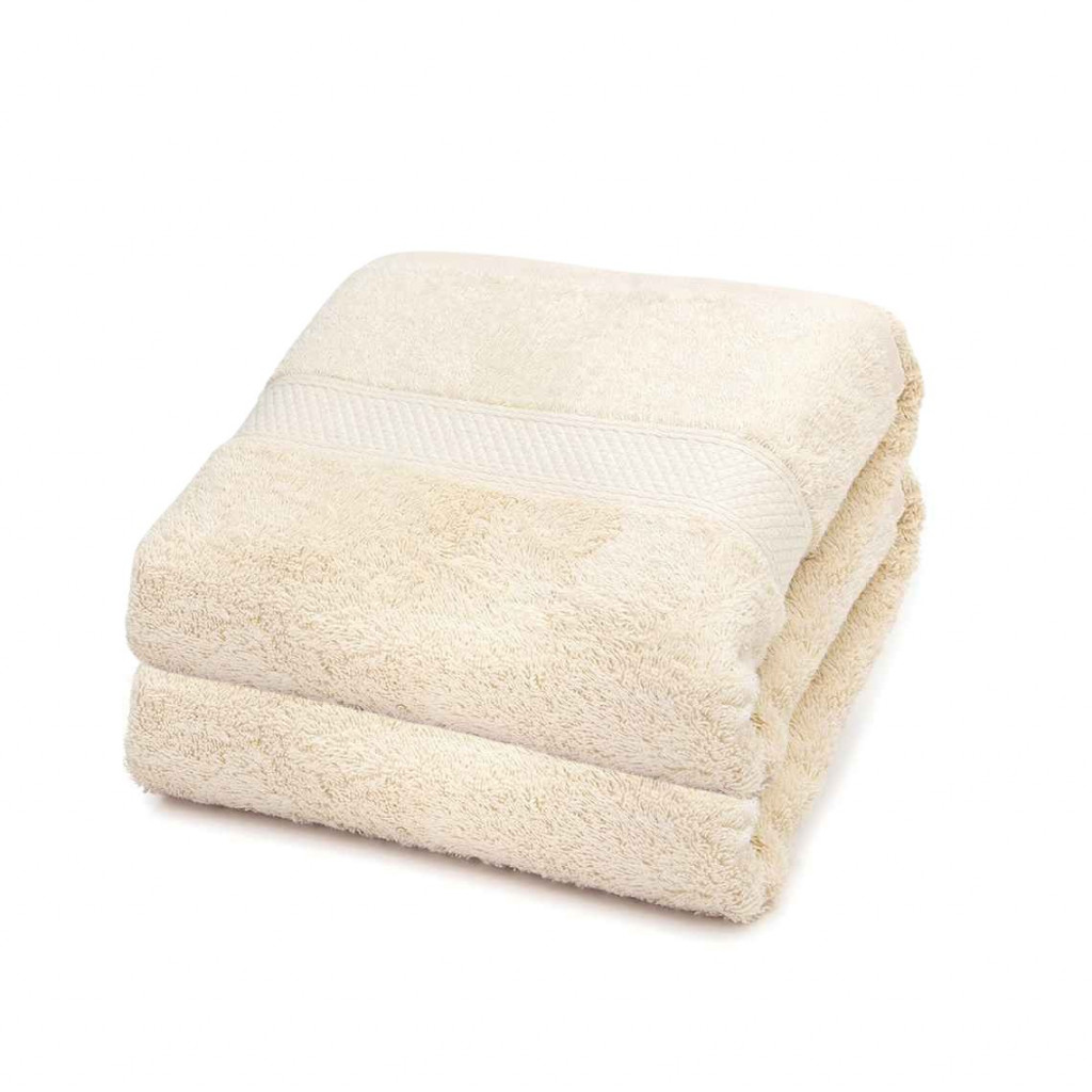 Cotton towel set 2pcs. | Cream Cotton towel set 2pcs. | Cream
