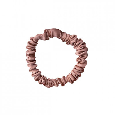 Natūralaus Mulberry šilko plaukų gumytė | Pelenų rožinė