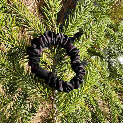 Natural Mulberry Silk Hair Band | Black