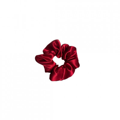 Natural mulberry silk big hair band | Red