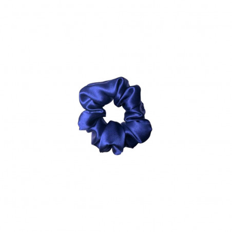 Natural mulberry silk big hair band | Blue