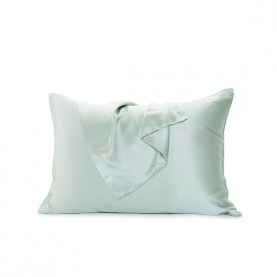 Šilkinis pagalvės užvalkalas | Žalsvas