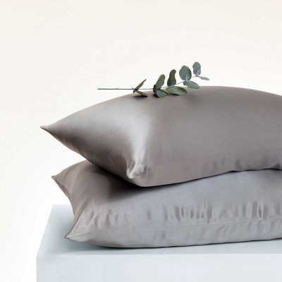 Šilkinis pagalvės užvalkalas | Šviesiai pilkas