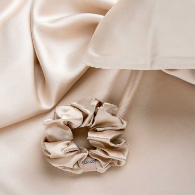 Silk hair elastic | Beige